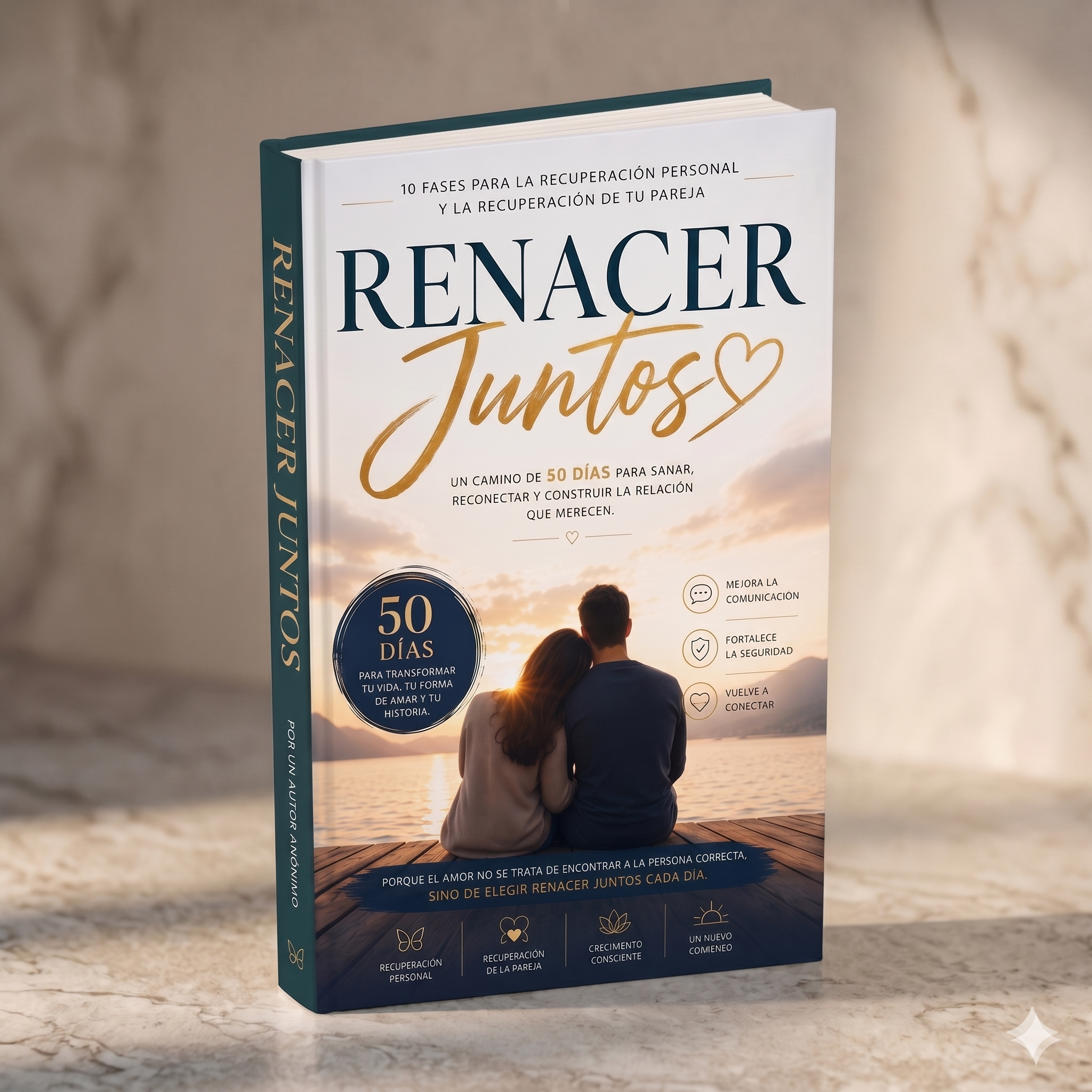 Método de 50 Días para Sanar y Reconectar en Pareja (Libro + Guía + Diario)